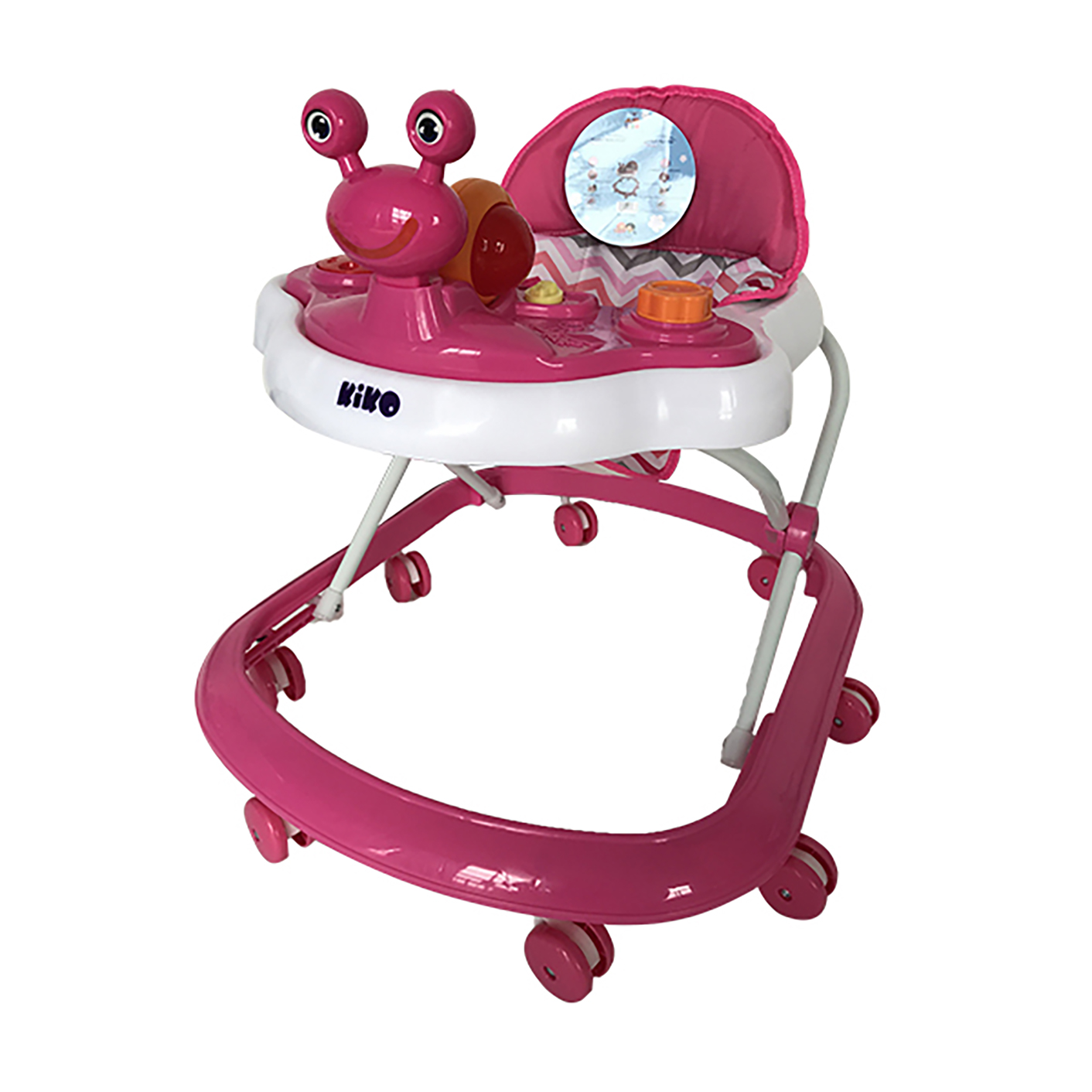 3005pink Baby walker with toys - Image 1