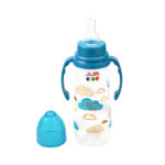كيكو رضاعة طفل بمقبض 250 مل مع حلمة سيلكون