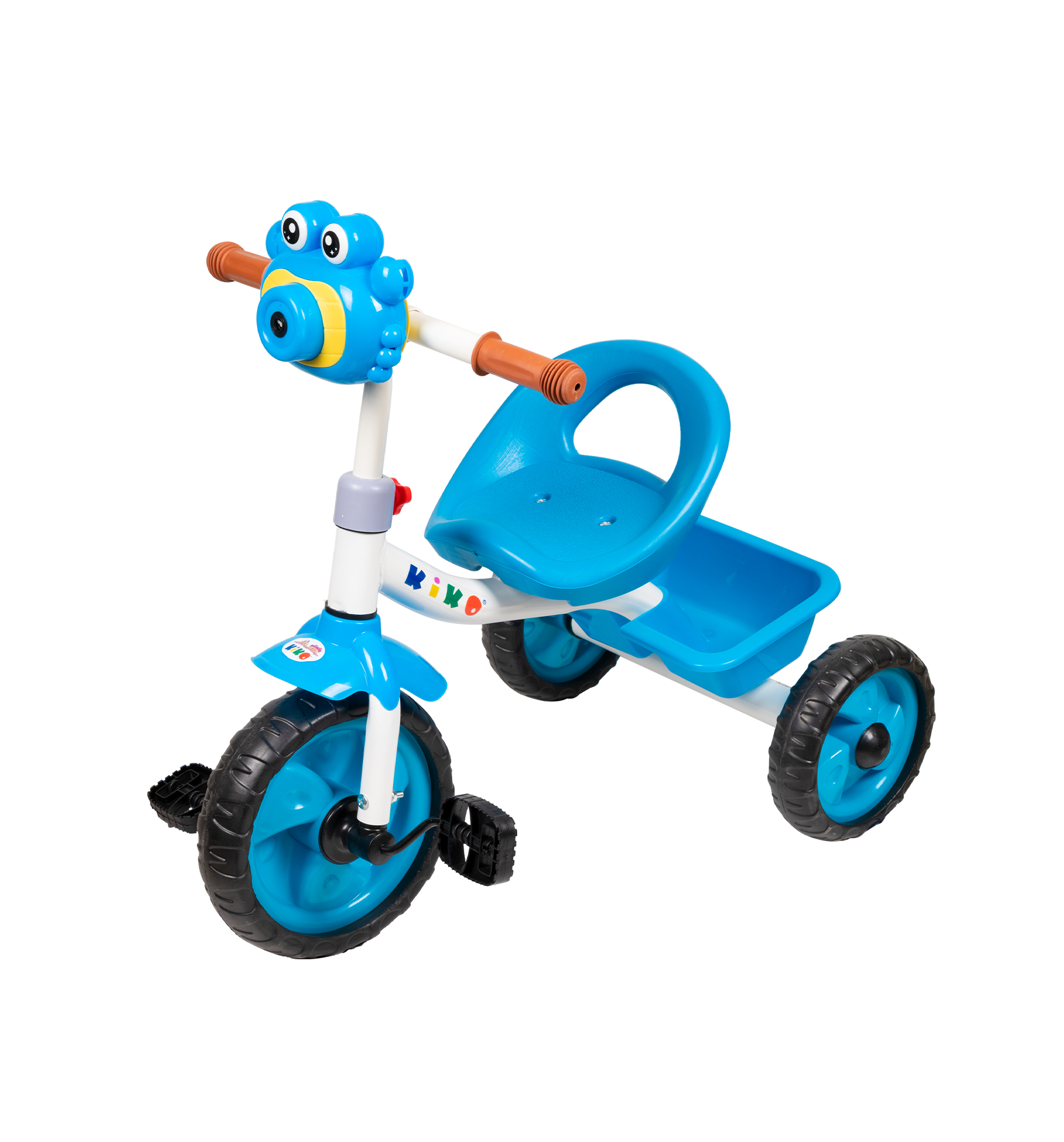 1625-blue كيكو دراجة طفل 3 عجلات 6 قطع بالكرتون - الصورة 1