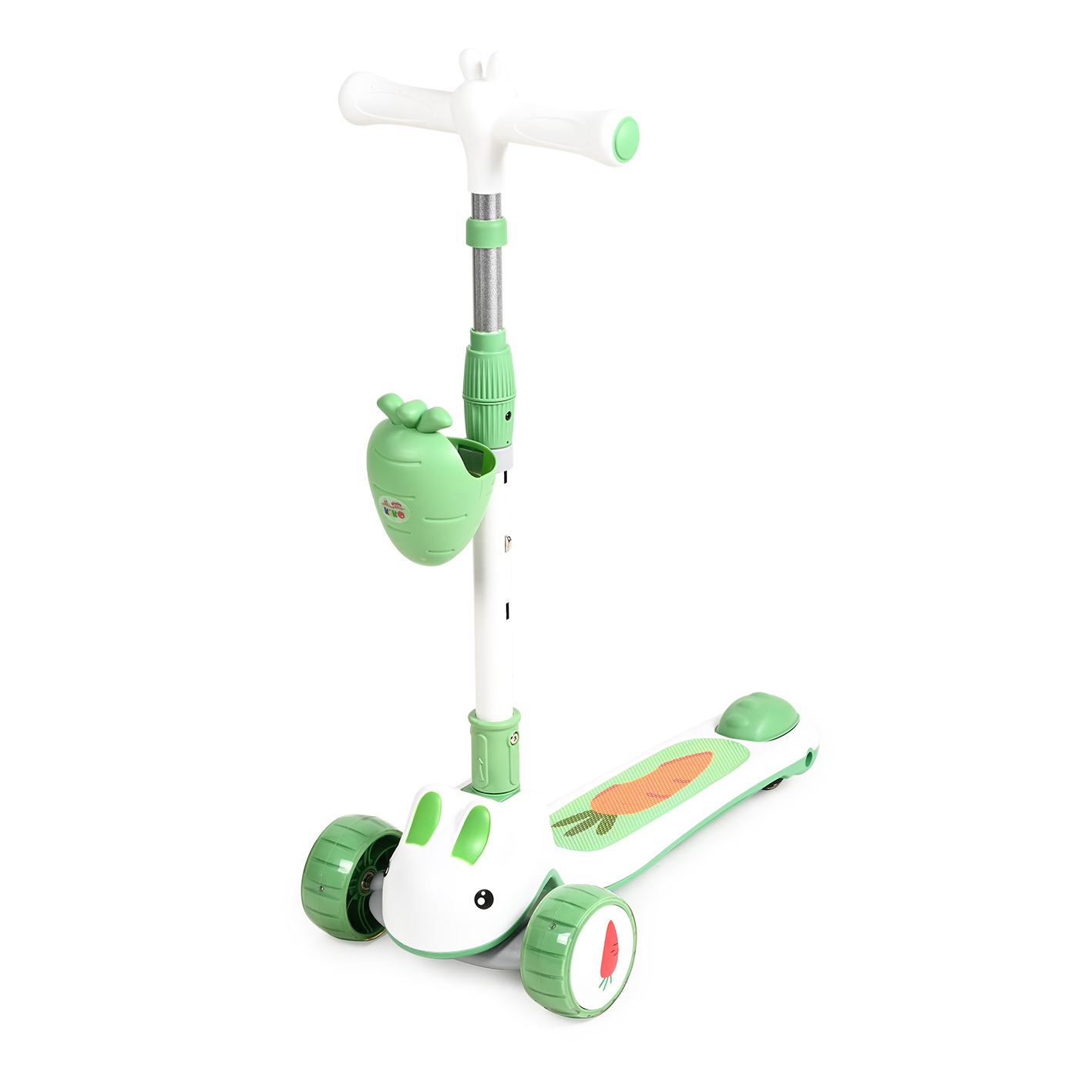 1709-green Kiko scooter for kids with lights and music - Image 1